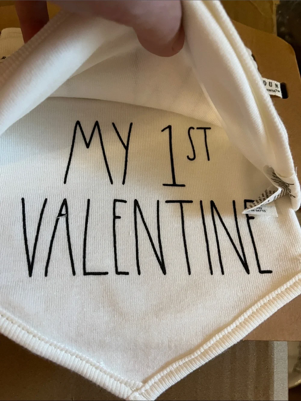 Rae Dunn White 'Tiny Valentine' Kids Bibs